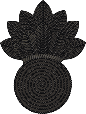 USMC Bursting Bomb Insignia - Black