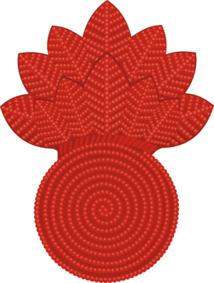 USMC Bursting Bomb Insignia - RED