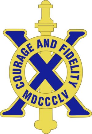 10th Infantry Regiment DUI Decal